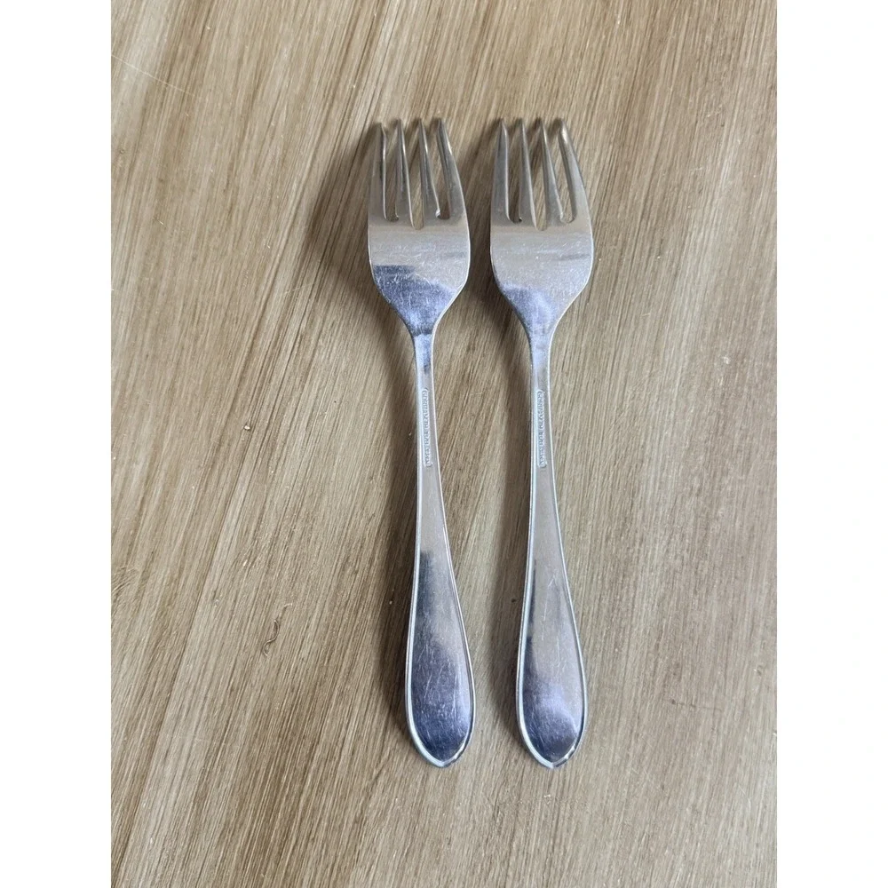 Gorham Georgetown NEW Stainless 18/8 Flatware Japan 2 Salad Forks 6 7/8